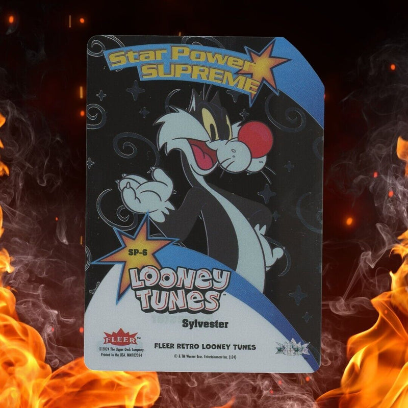 2024 Skybox Fleer Retro Looney Tunes SYLVESTER Star Power Clear