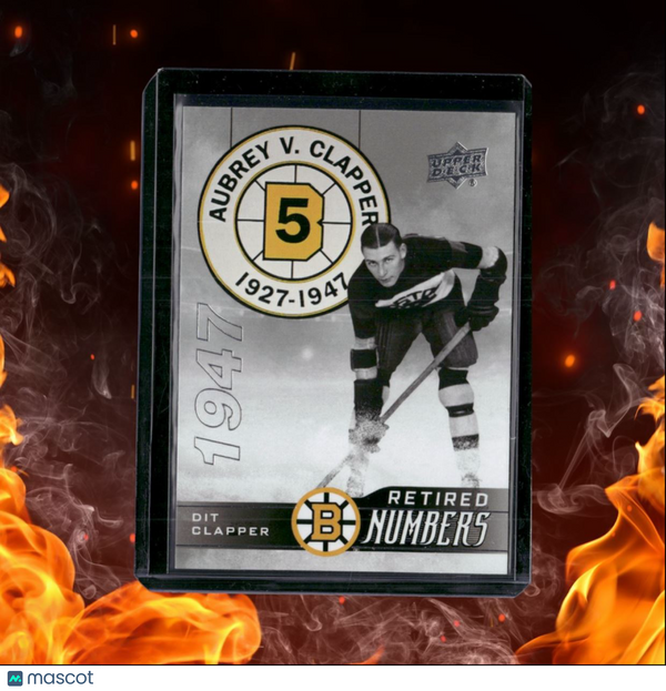 2023-24 Upper Deck Boston Bruins Centennial Dit Clapper Retired Numbers #104