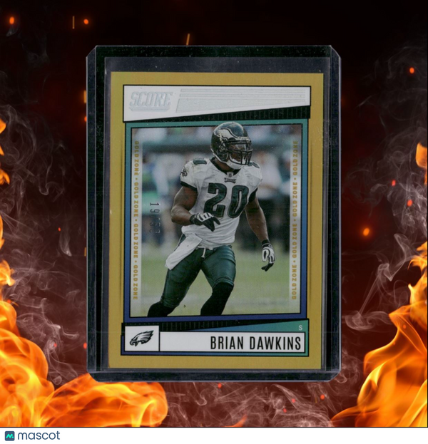 2022 Panini Score Brian Dawkins Gold Zone 19/50 #250