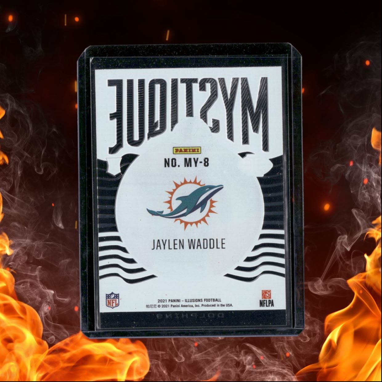 2021 Panini Illusions Jaylen Waddle Mystique Rookie #MY-8