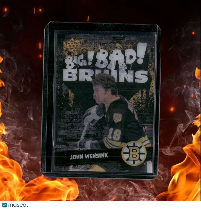 2023-24 Upper Deck Boston Bruins Centennial John Wensink Big! Bad! Bruins Clear