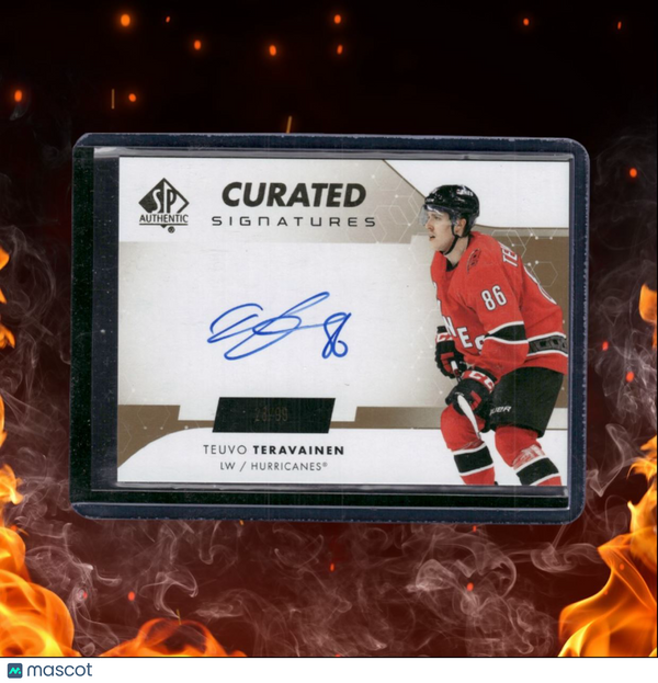 2022-23 SP Authentic Teuvo Teravainen Curated Signatures Auto 29/99 #SPC-TE