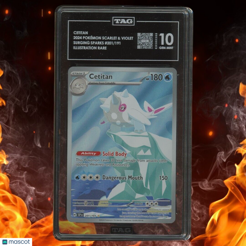 Pokemon Surging Sparks CETITAN Illustration Rare Full Art 201/191 TAG 10