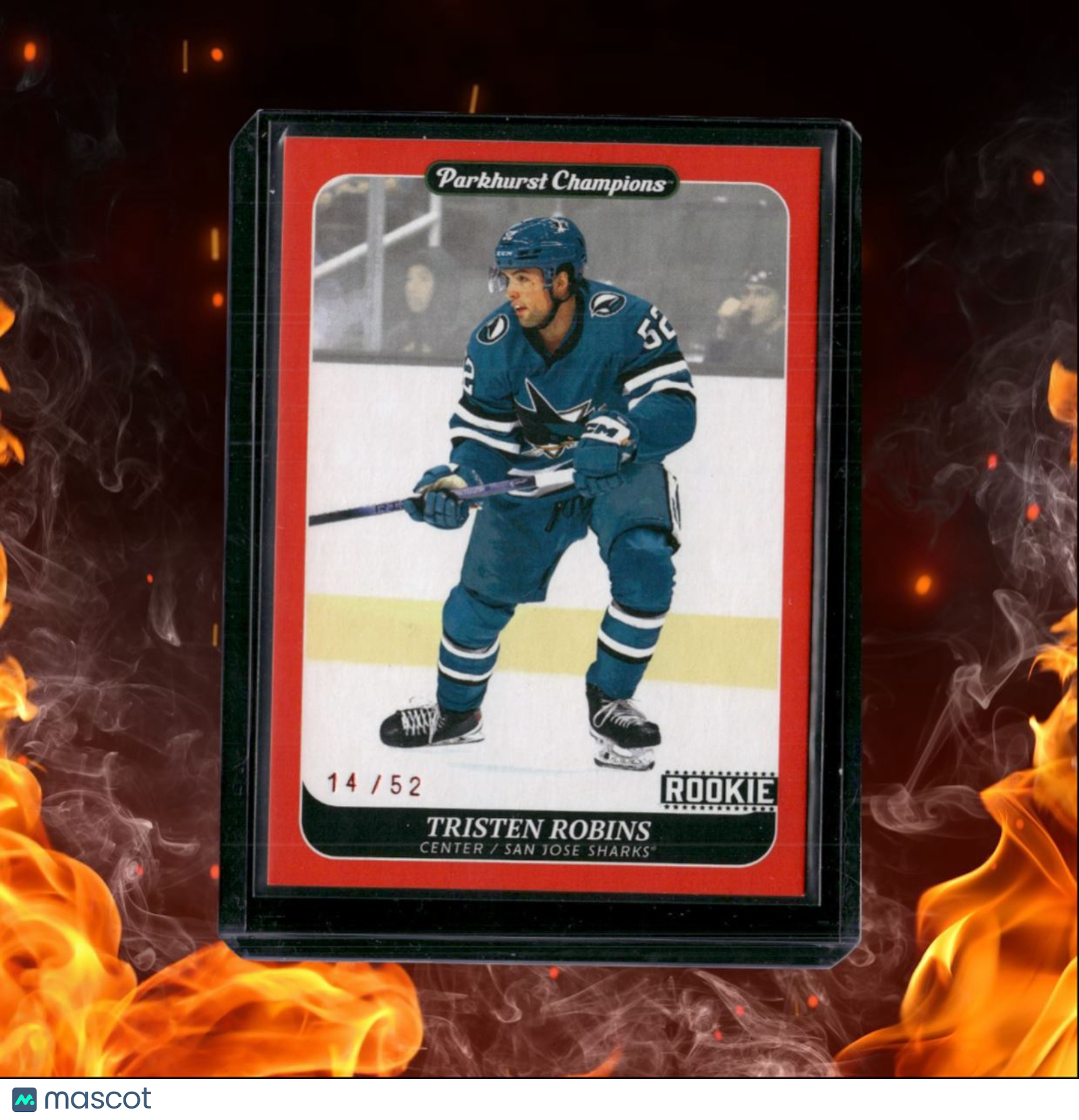 2023-24 Parkhurst Champions Tristen Robins Red Rookie 14/52 #17
