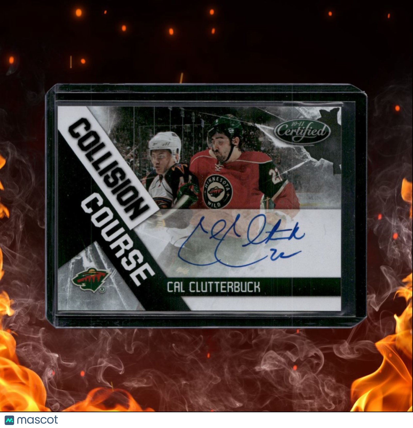 2010-11 Panini Certified Cal Clutterbuck Collision Course Mirror Auto 020/100 #1