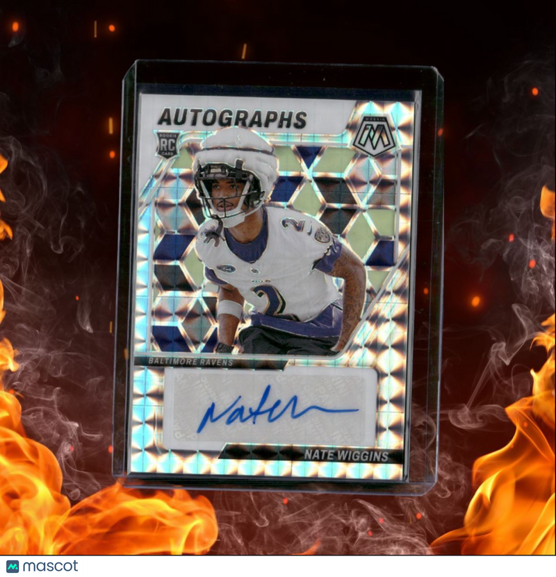 2024 Panini Mosaic Nate Wiggins Mosaic Prizm Rookie Auto