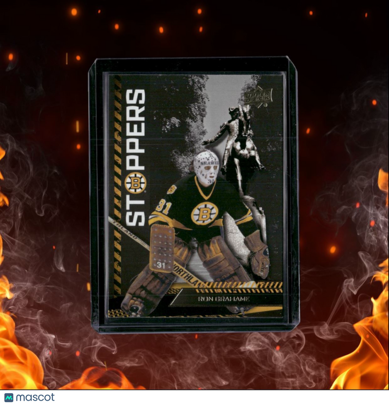 2023-24 Upper Deck Boston Bruins Centennial Ron Grahame Stoppers Gold