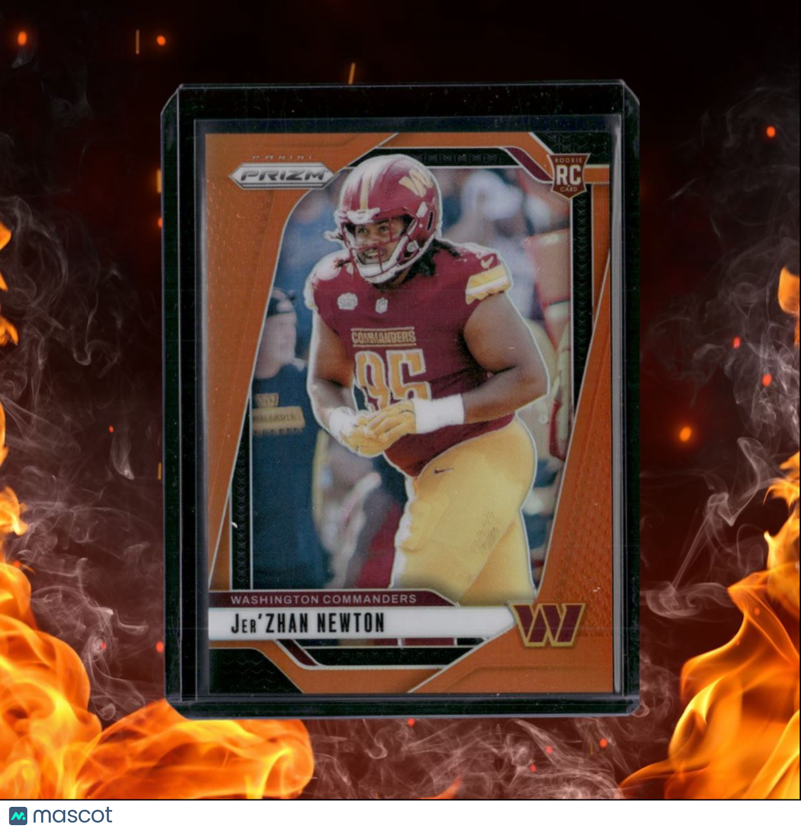 2024 Panini Prizm Jer'Zhan Newton Orange Prizm Rookie 075/249 #351