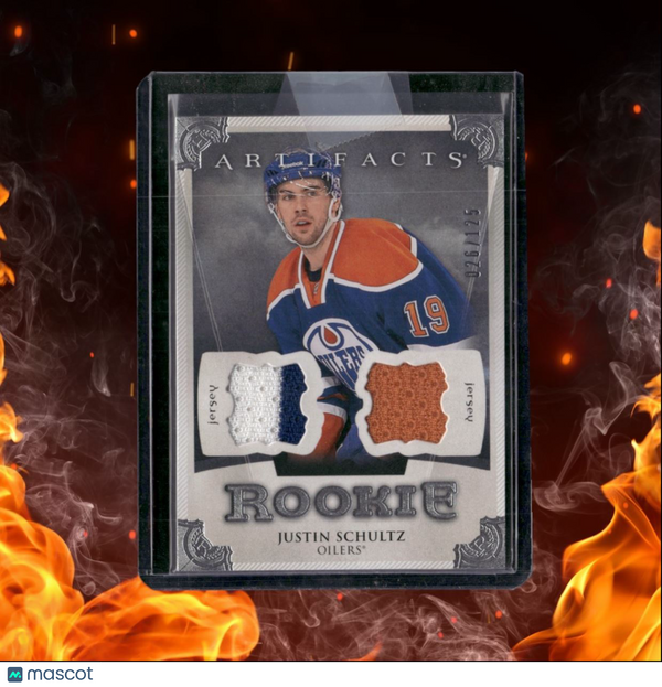 2013-14 Upper Deck Artifacts Justin Schultz Dual Jersey Silver Rookie 026/125