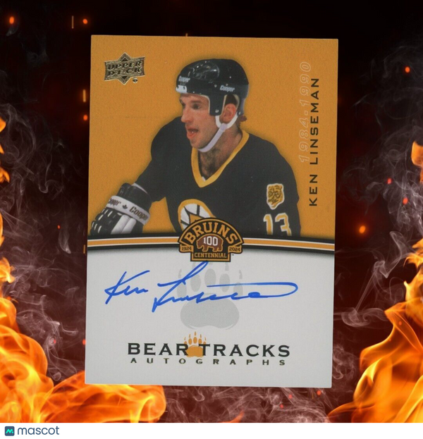 2023-24 Upper Deck Boston Bruins Centennial KEN LINSEMAN Bear Tracks Auto #BT-KL