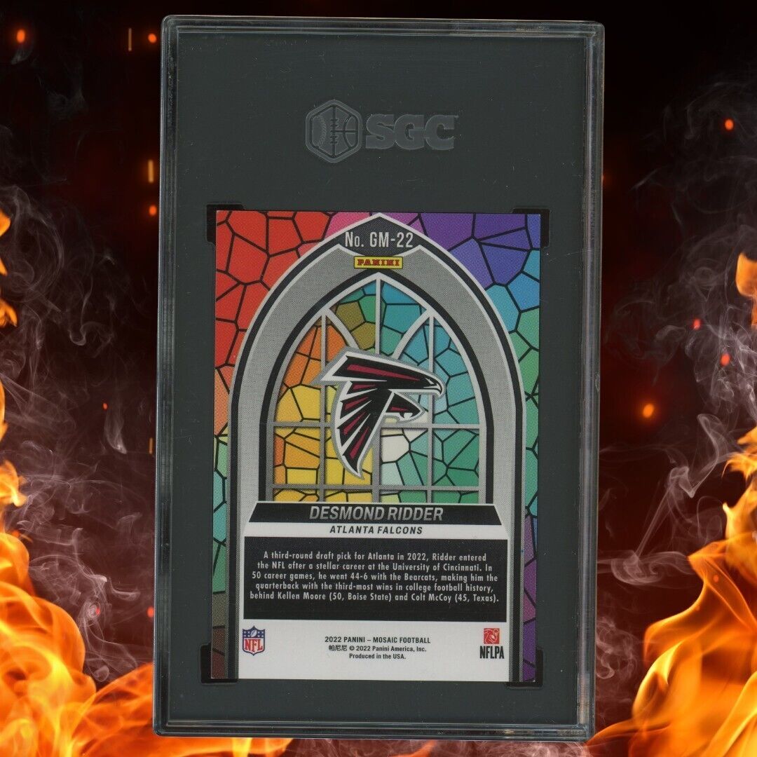 2022 Panini Mosaic DESMOND RIDDER Rookie Glass Mosaic SGC 9.5 #GM-22