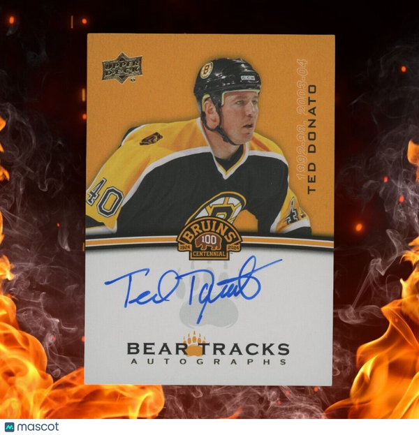 2023-24 Upper Deck Boston Bruins Centennial TED DONATO Bear Tracks Auto #BT-TD