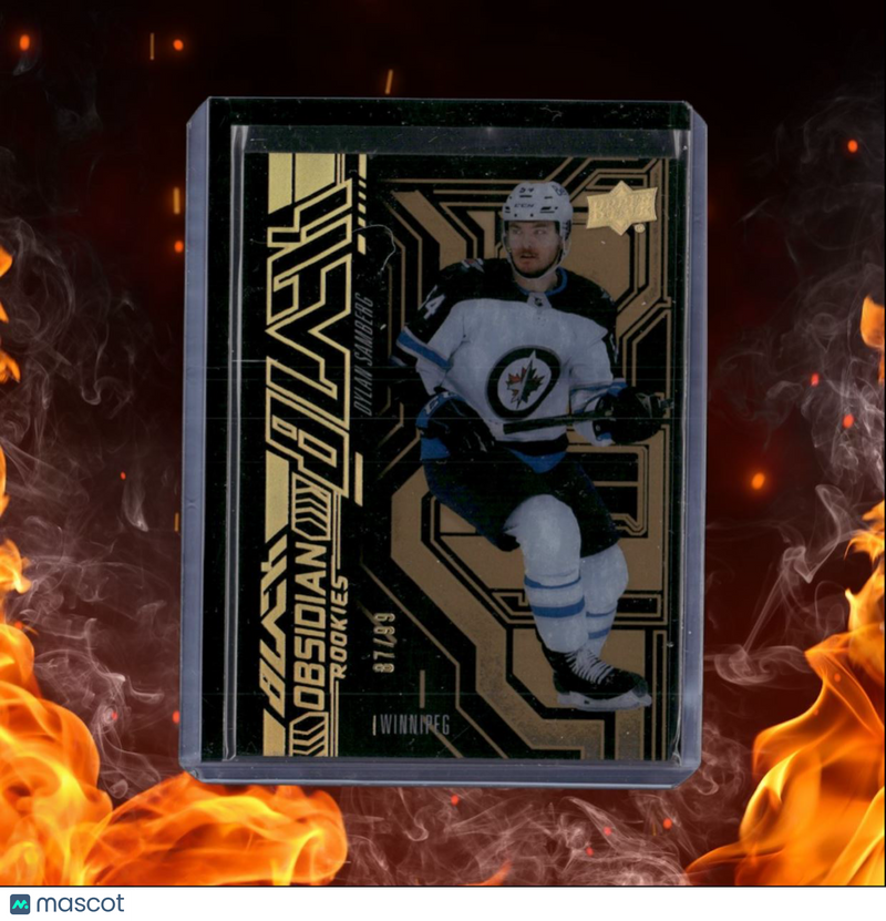 2022-23 Upper Deck SPx Dylan Samberg Black Obsidian Gold Rookie 87/99