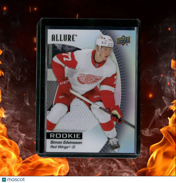 2023-24 Upper Deck Allure Simon Edvinsson Black Rainbow Rookie #147