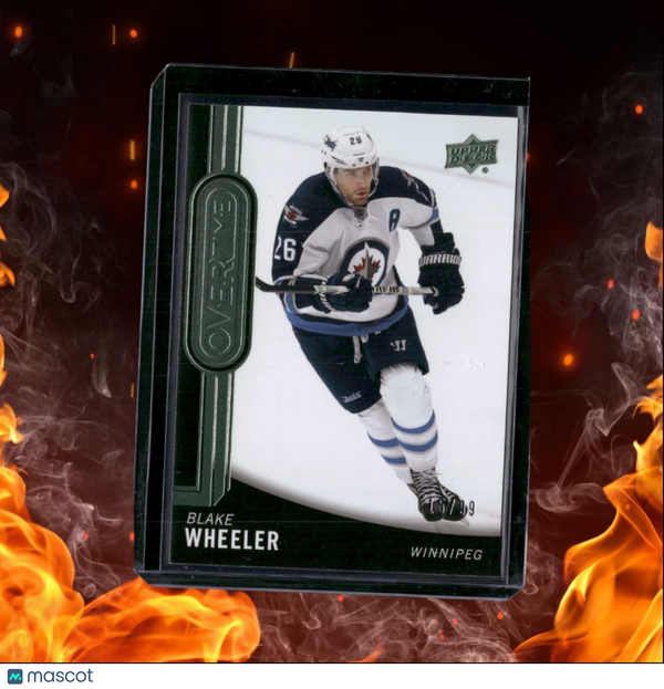 2014-15 Upper Deck Overtime Blake Wheeler Green 15/99 #39