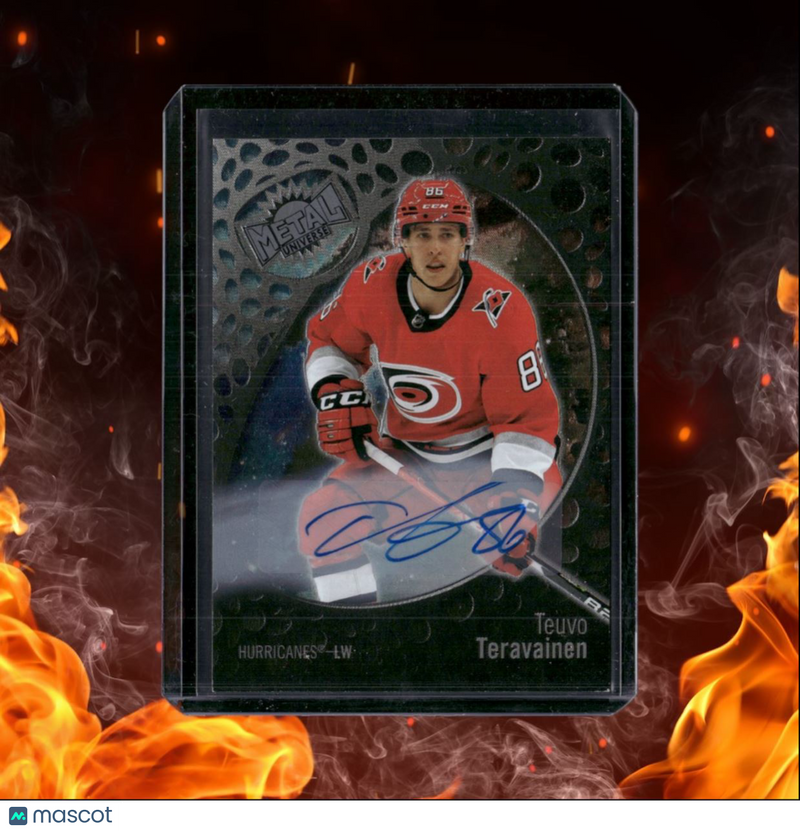 2022-23 SkyBox Metal Universe Teuvo Teravainen Silver FX Auto