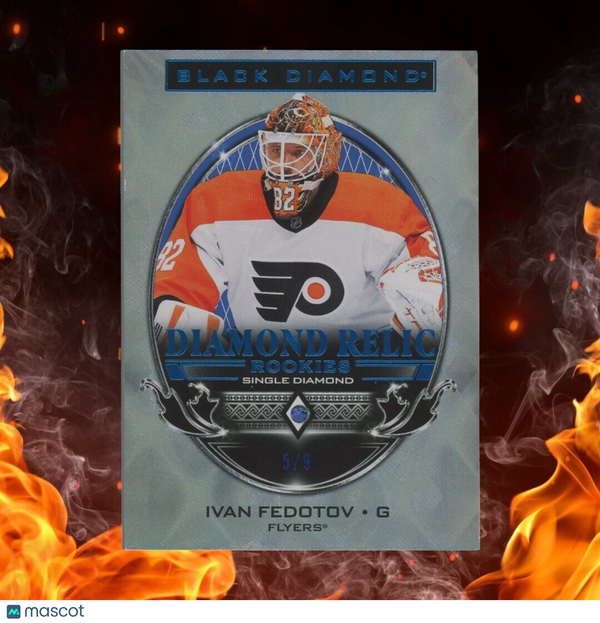 2024-25 Upper Deck Black Diamond CDD IVAN FEDOTOV Relic Rookie /9 Sapphire