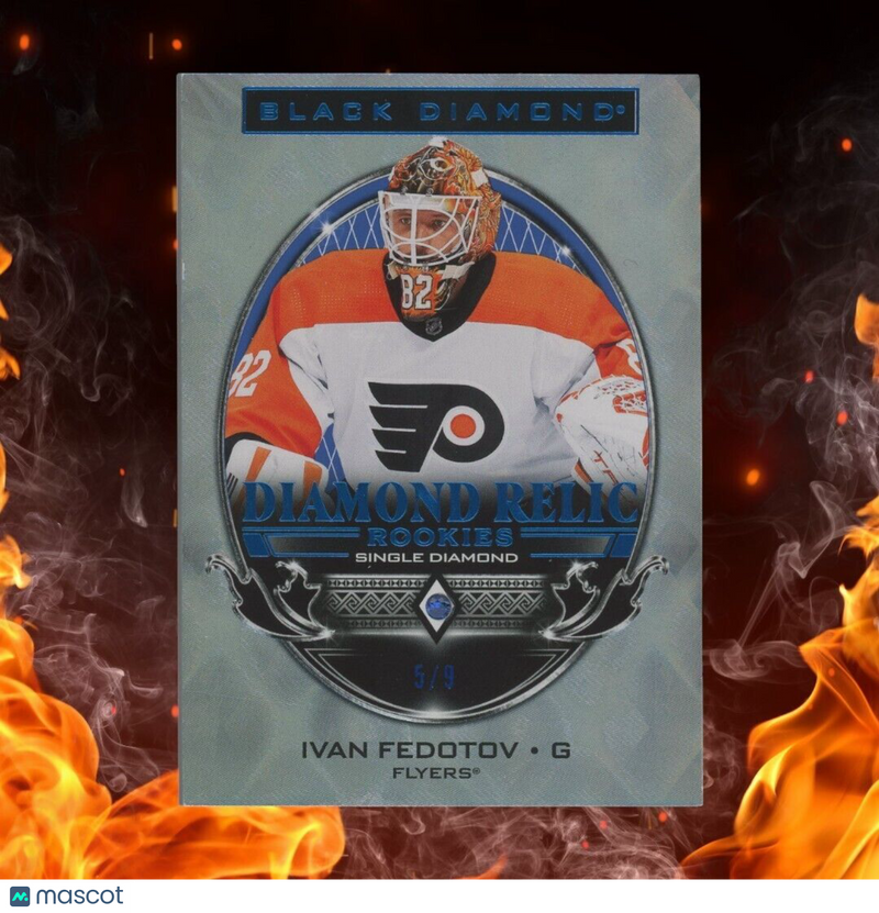 2024-25 Upper Deck Black Diamond CDD IVAN FEDOTOV Relic Rookie /9 Sapphire