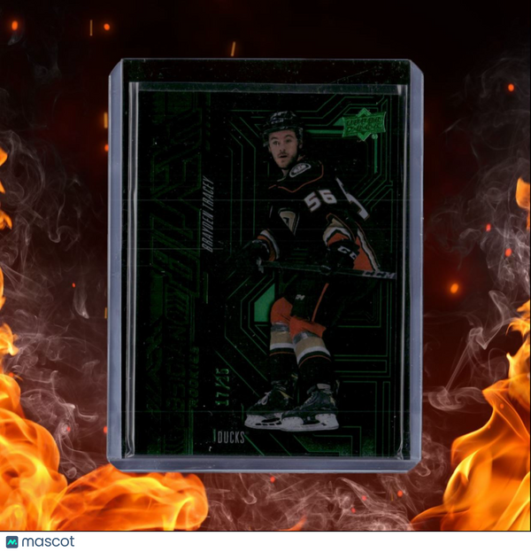 2022-23 Upper Deck SPx Brayden Tracey Black Obsidian Green Emerald Rookie 17/25