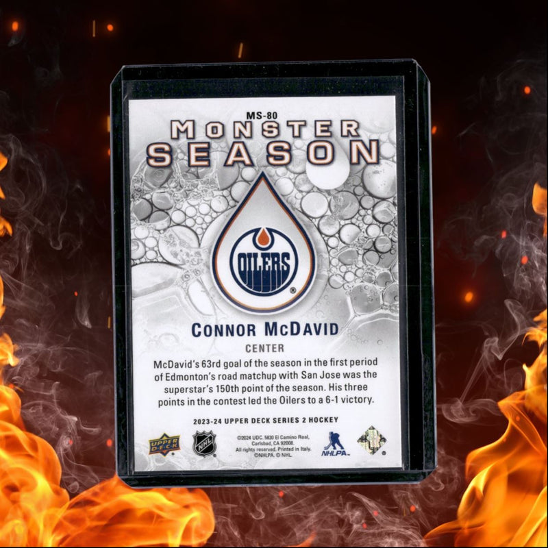 2023-24 Upper Deck Connor McDavid Monster Season