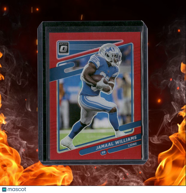 2021 Donruss Optic Jamaal Williams Red Prizm 30/99 #82