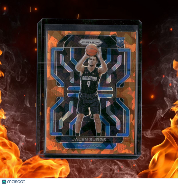 2021-22 Panini Prizm Jalen Suggs Orange Cracked Ice Prizm Rookie #314