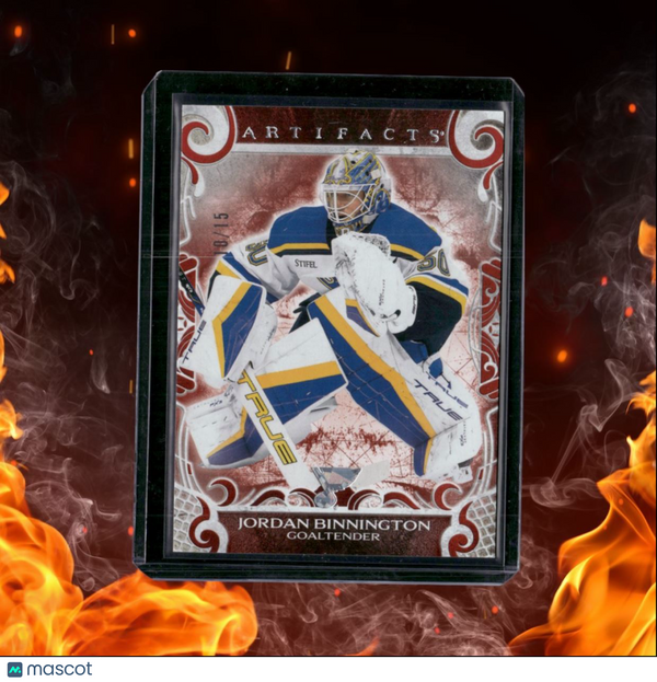 2024-25 Upper Deck Artifacts Jordan Binnington Spectrum Jungle 10/15 #109