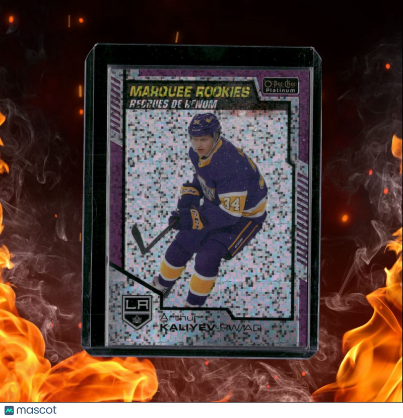 2020-21 O-Pee-Chee Platinum Arthur Kaliyev Violet Pixels Marquee Rookie 163/399