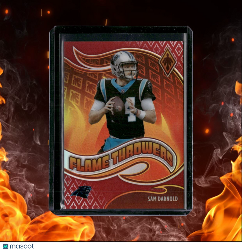 2021 Panini Phoenix Sam Darnold Flame Throwers Red 073/199