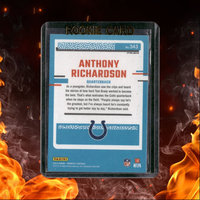 2023 Panini Donruss Anthony Richardson Optic Preview Red Green Prizm Rated