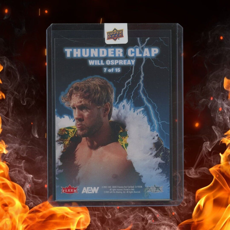 2025 Upper Deck CDD Fleer Ultra AEW WILL OSPREAY Thunder Clap