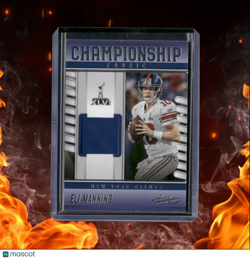 2023 Panini Absolute Eli Manning Championship Fabric Jersey