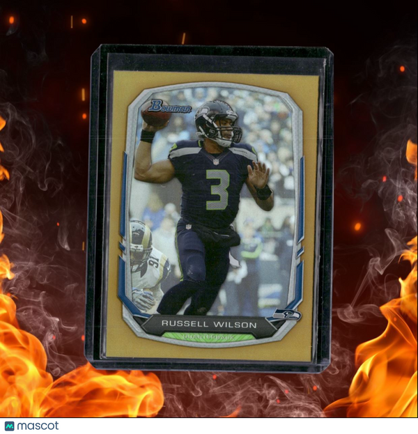 2013 Bowman Russell Wilson Gold 58/75 #25