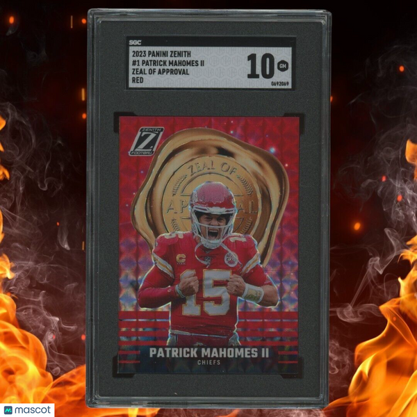 2023 Panini Zenith PATRICK MAHOMES II Zeal of Approval Red SGC 10 #1 Color Match