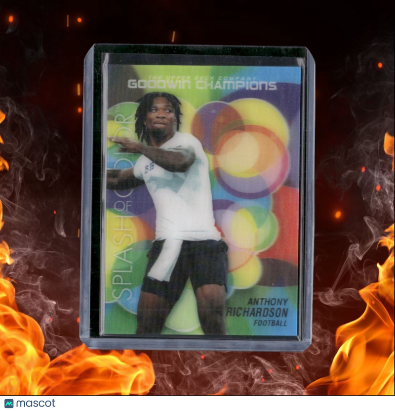 2023 Upper Deck Goodwin Champions Anthony Richardson Splash of Color Lenticular