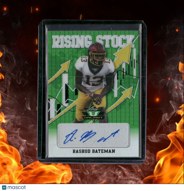 2021 Leaf Valiant Rashod Bateman Rising Stock Rookie Auto 31/99 #RS-RB2