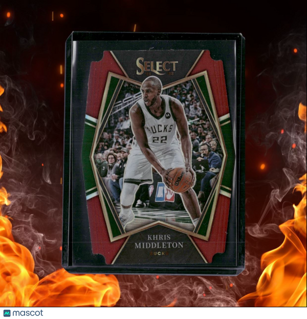 2021-22 Panini Select Khris Middleton Die-Cut Maroon Prizm 069/175 #155