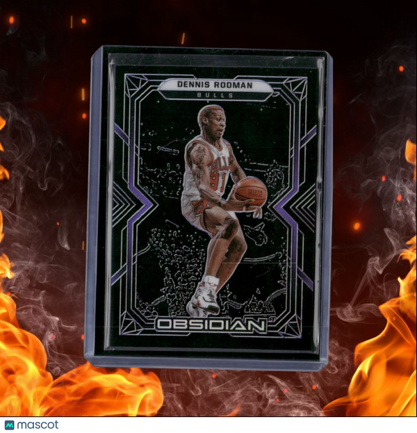 2021-22 Panini Obsidian Dennis Rodman Electric Etch Purple 60/99 #146