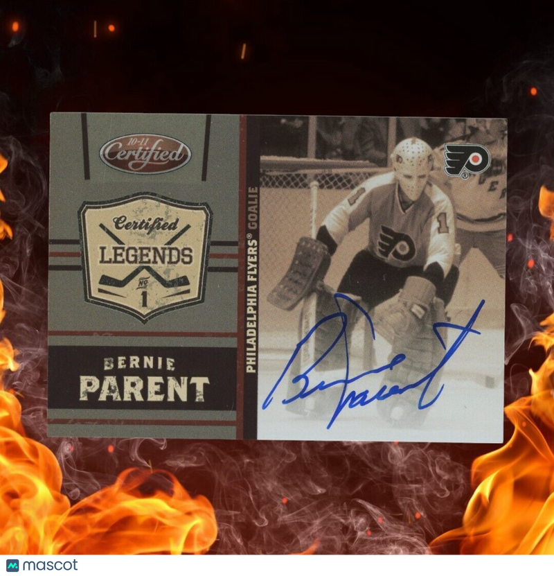 2010-11 Panini Certified BERNIE PARENT Auto /95 Certified Legends