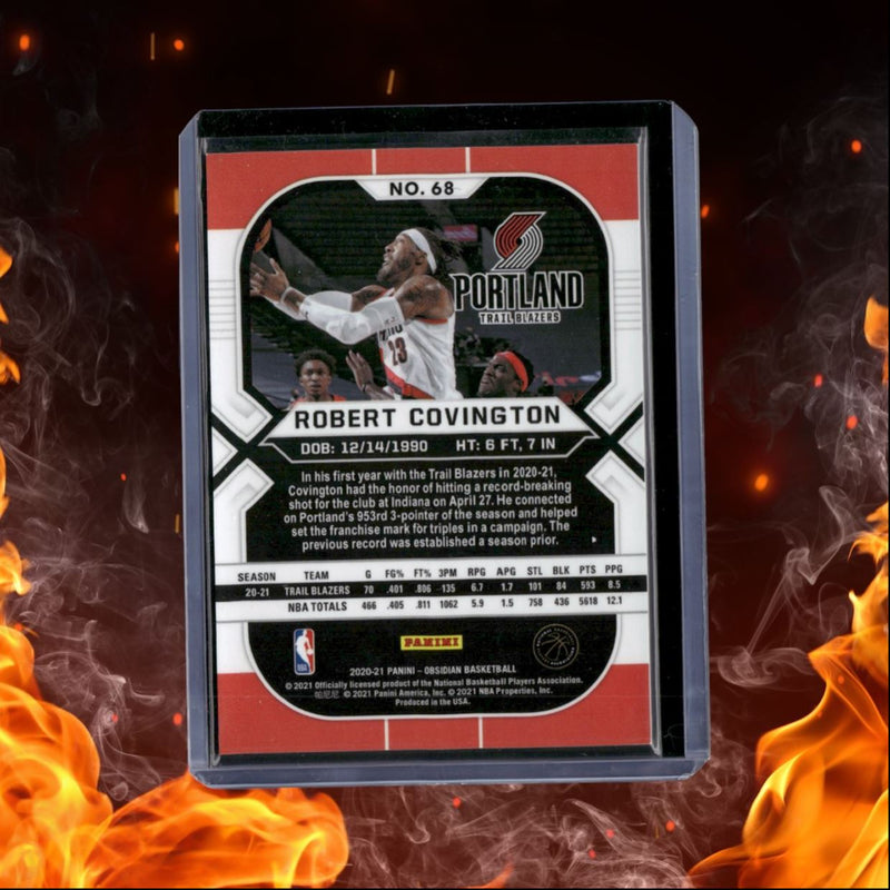 2020-21 Panini Obsidian Robert Covington Green Flood