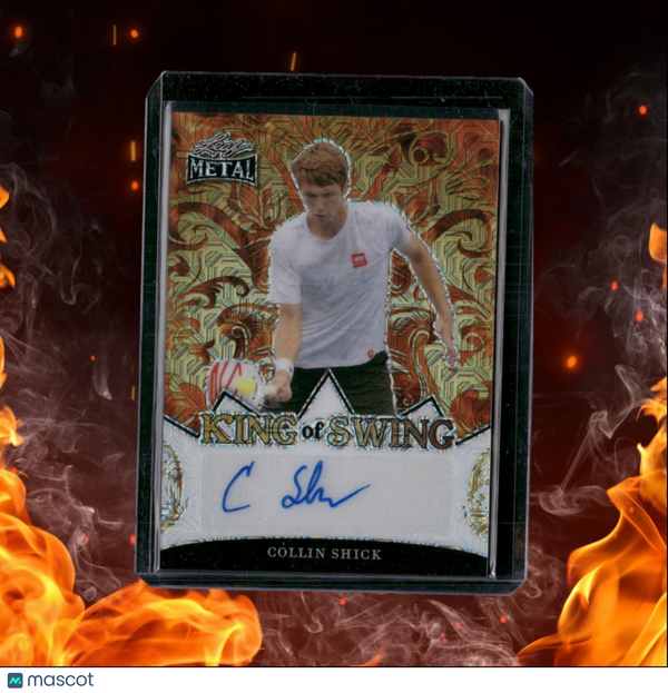 2024 Leaf Metal Pickleball Collin Shick King of Swing Fire Auto 1/3 #KS-CS1