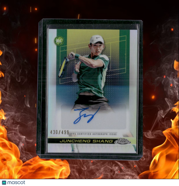 2024 Topps Chrome Tennis Juncheng Shang Refractor Rookie Auto 430/499 #TCA-JSG