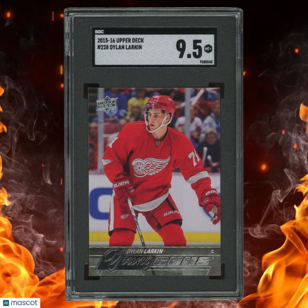 2015-16 Upper Deck DYLAN LARKIN Young Guns SGC 9.5 #228