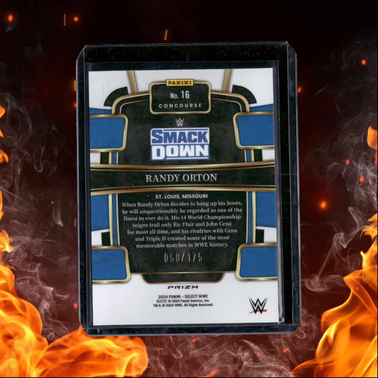 2024 Panini Select WWE Randy Orton Red Prizm 050/175 #16