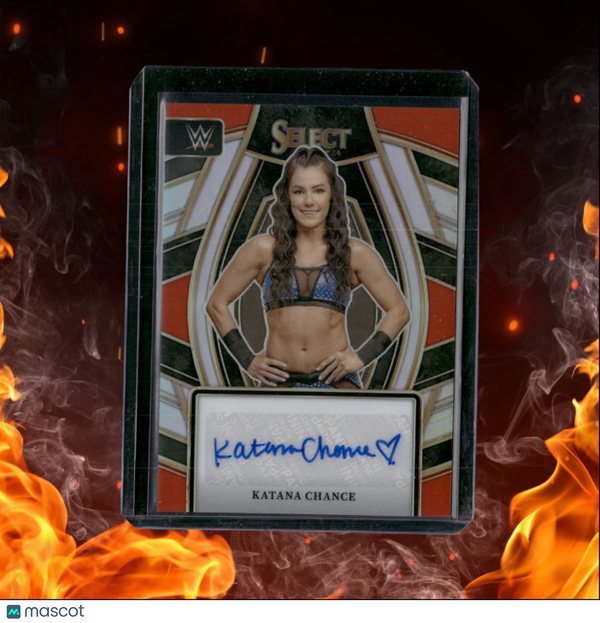 2024 Panini Select WWE Katana Chance Silver Prizm Auto #SL-KCH