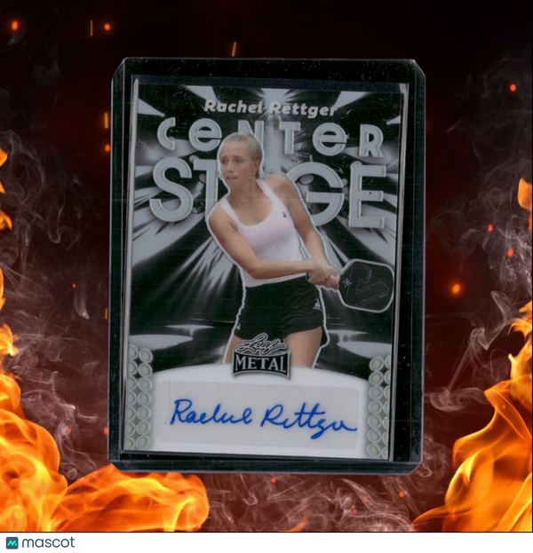 2024 Leaf Metal Pickleball Rachel Rettger Center Stage Silver Auto 2/5 #CS-RR1