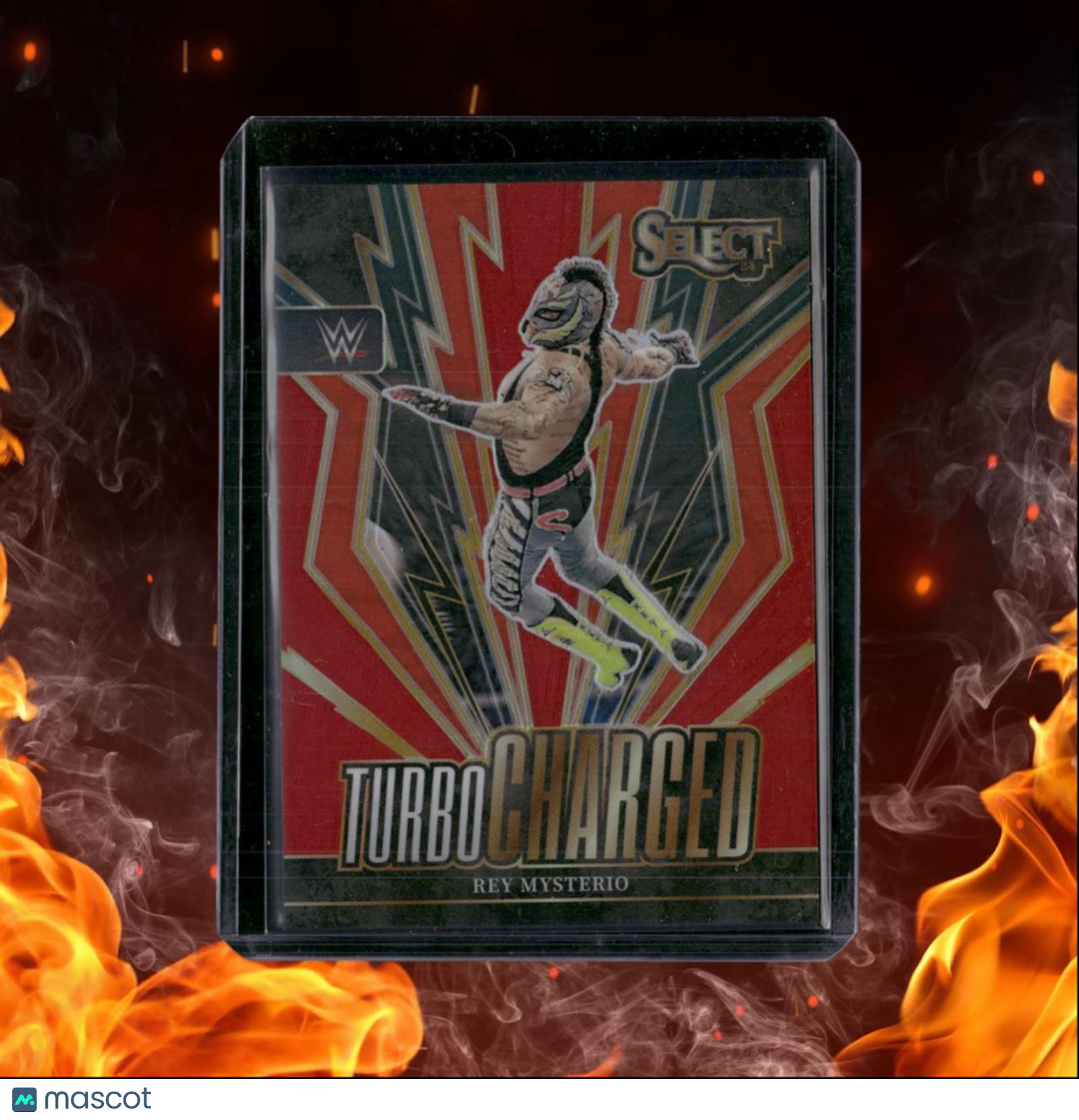 2024 Panini Select WWE Rey Mysterio Turbo Charged Red Prizm 04/99 #30