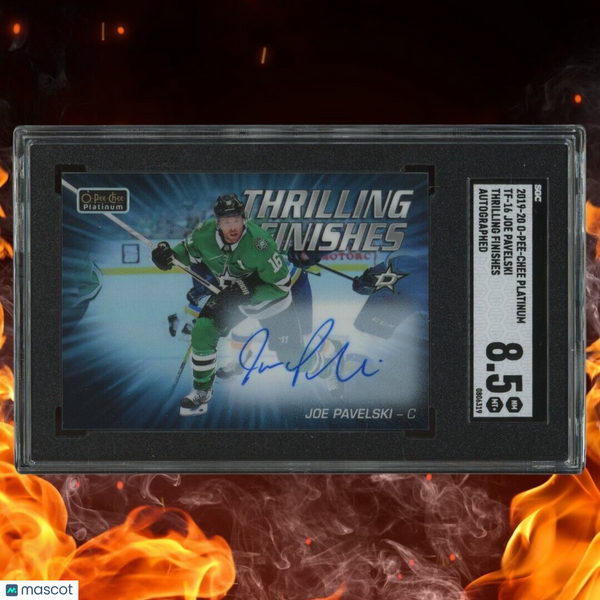 2019-20 O-Pee-Chee Platinum JOE PAVELSKI Thrilling Finishes Auto SGC 8.5 #TF-16