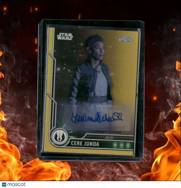 2023 Topps Chrome Star Wars Cere Junda Gold Refractor Auto 42/50 #28