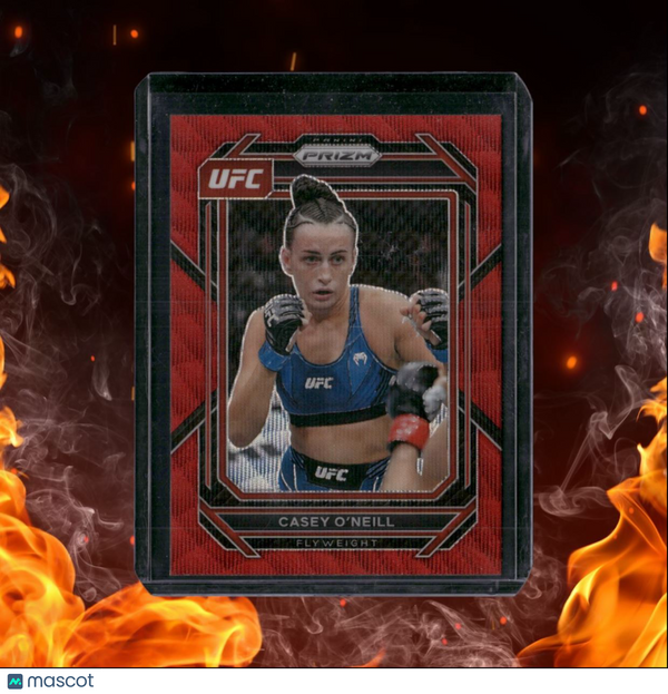 2023 Panini Prizm UFC Casey O'Neill Red Wave Prizm #173